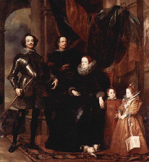 Anthony Van Dyck Portrat der Familie Lomellini oil painting picture